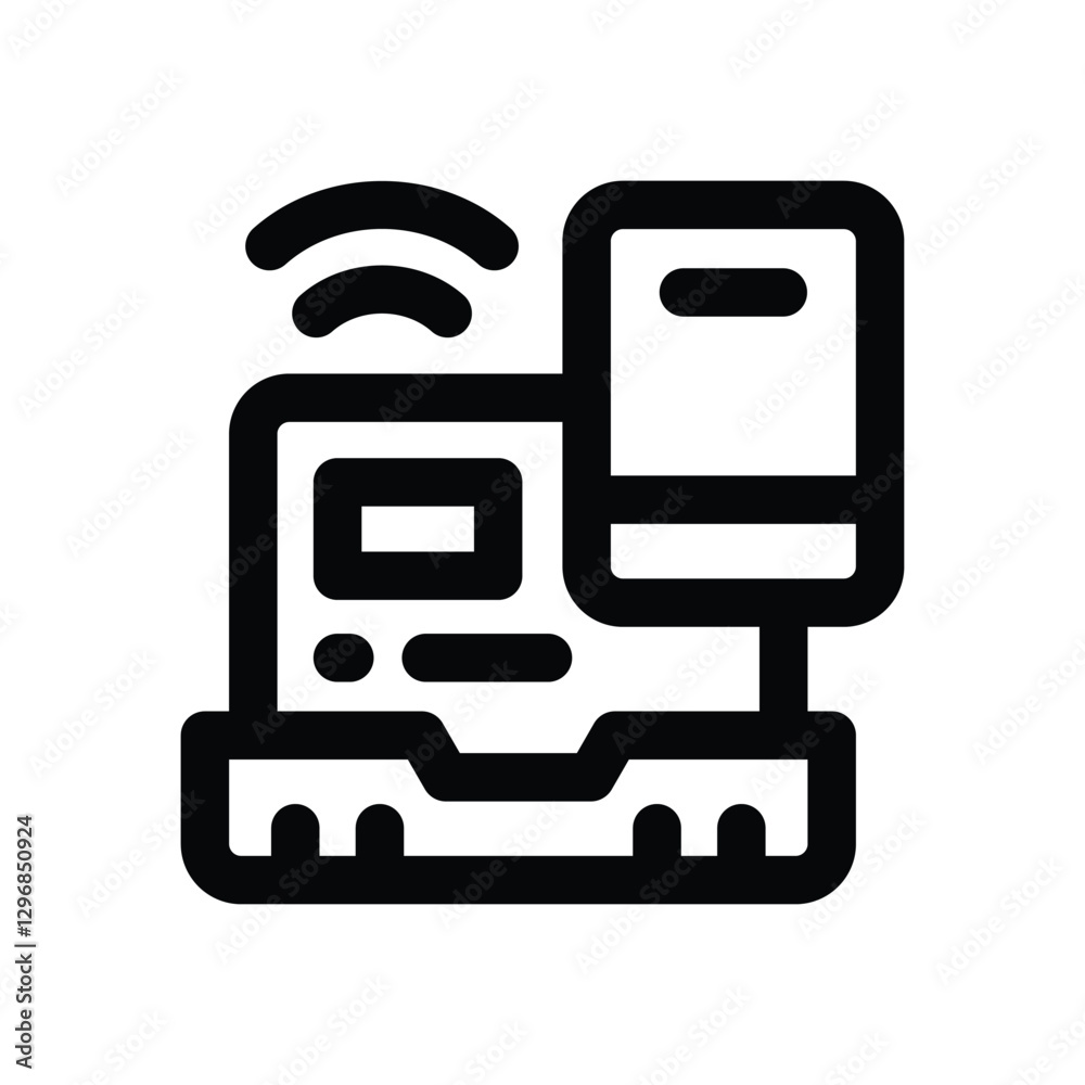 device line icon. Clean and minimalist vector icon for websites, mobile apps, presentations, and logos. Fully scalable and customizable for any project. device line icon. Clean and minimalist vector icon for websites, mobile apps, presentations, and logos. Fully scalable and customizable for any project.