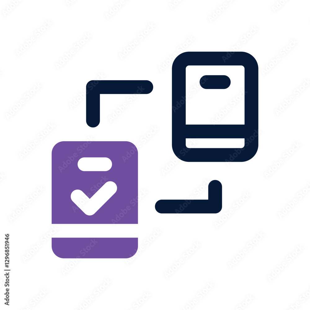 transfer dual tone icon. Sleek and modern vector icon for websites, mobile apps, marketing materials, and corporate design. Fully scalable and ready to use.