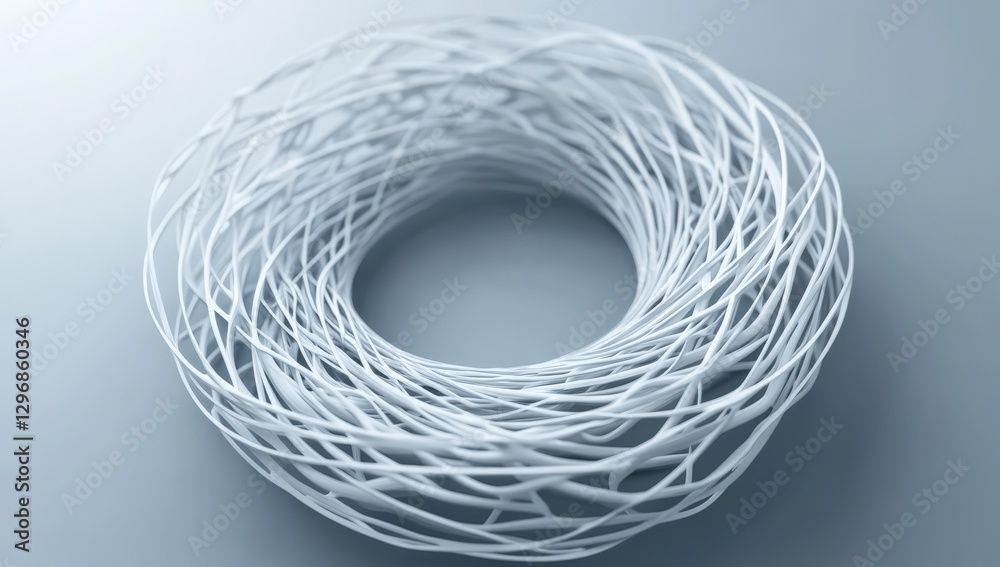 A stunning 3D rendering of a spiral tunnel with bright light A stunning 3D rendering of a spiral tunnel with bright light