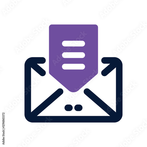 email dual tone icon. Sleek and modern vector icon for websites, mobile apps, marketing materials, and corporate design. Fully scalable and ready to use.