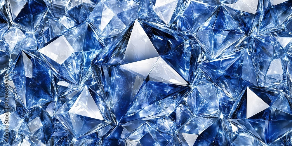 Stunning collection of sparkling blue crystals arranged in a captivating pattern that reflects light beautifully Stunning collection of sparkling blue crystals arranged in a captivating pattern that reflects light beautifully