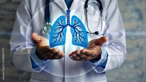 Physician Offering Care with Stethoscope in Medical Environment