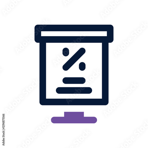 banner dual tone icon. Sleek and modern vector icon for websites, mobile apps, marketing materials, and corporate design. Fully scalable and ready to use.