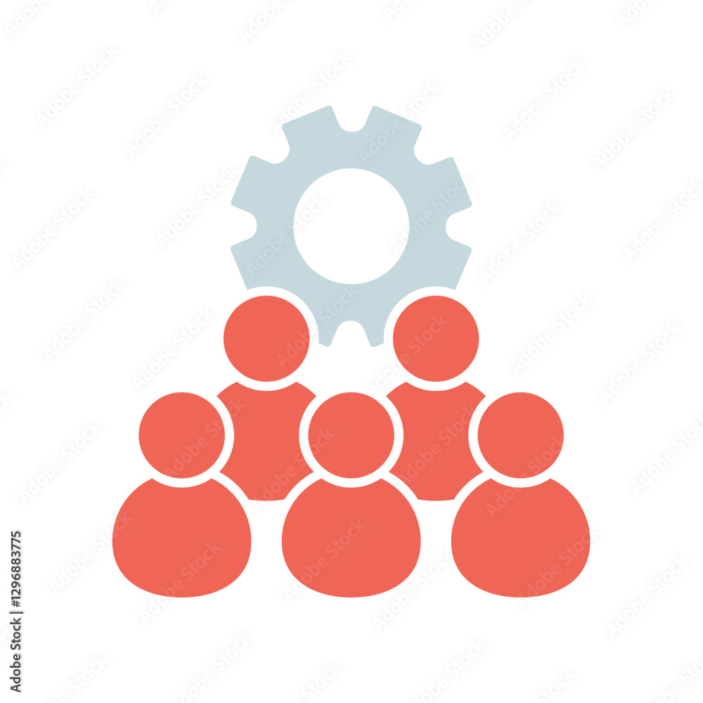 Icon a teamwork, isolated against a clean background. Icon a teamwork, isolated against a clean background.