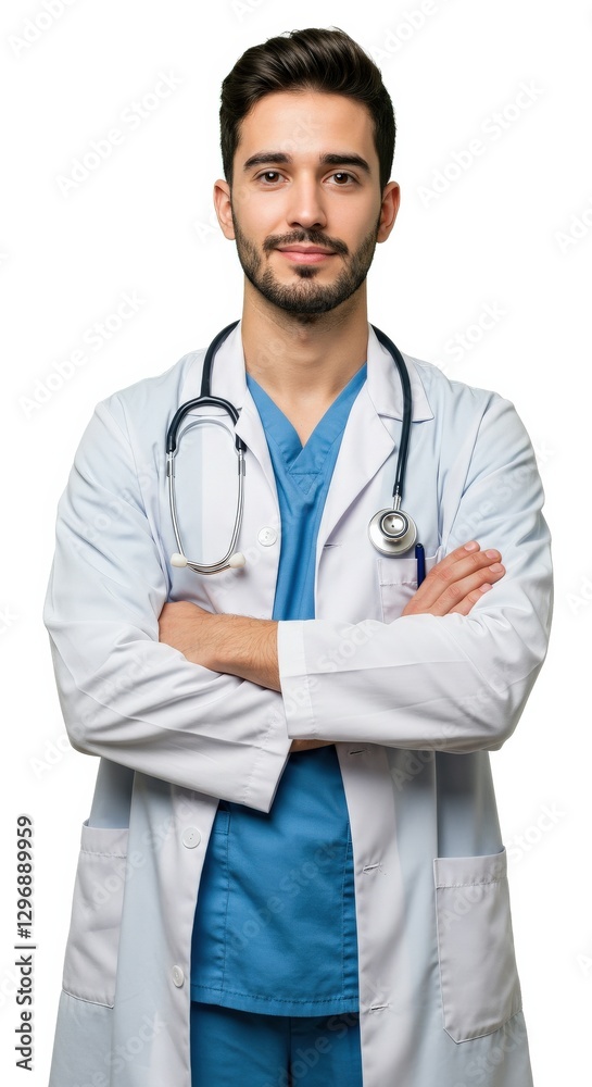 Fototapeta premium A medical worker in uniform