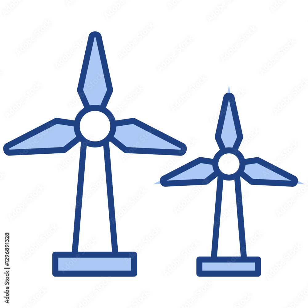 Windmill Blue Icon