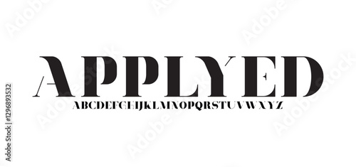Elegant Font Uppercase Lowercase and Number. Classic Lettering Minimal Fashion Designs. Typography modern serif fonts regular decorative vintage concept. vector illustration
