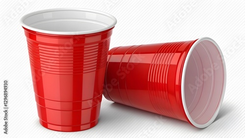 Iconic Red Solo Cup Classic Party Drinkware with Ribbed Texture V2