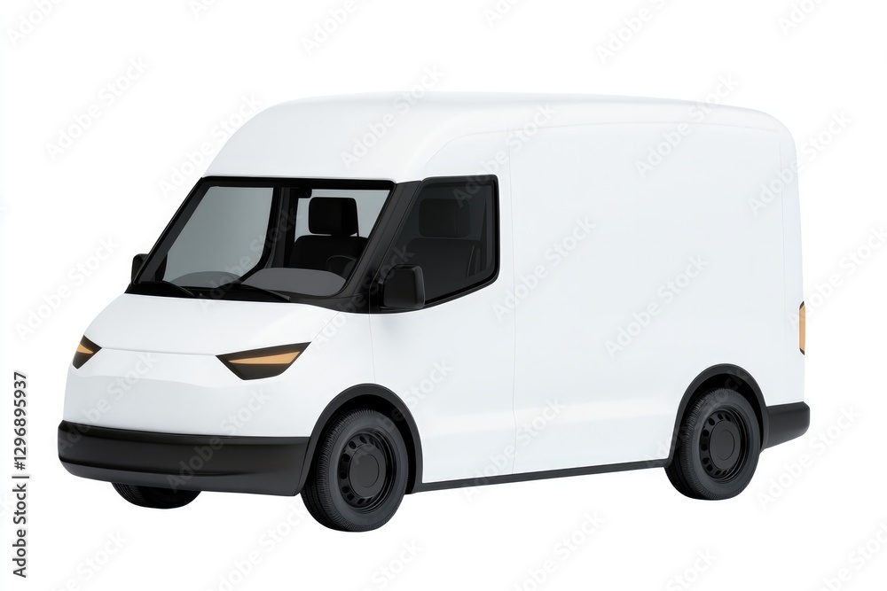 Sleek delivery van design showcasing modern aesthetics and funct Sleek delivery van design showcasing modern aesthetics and funct