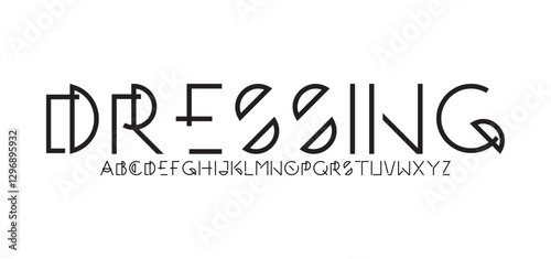 Technology science font, digital cyber alphabet made futurism style, Latin uppercase letters A, B, C, D, E, F, G, H, I, J, K, L, M, N, O, P, Q, R, S, T, U, V, W, X, Y, Z and Arab numerals 0, 1, 2, 3,
