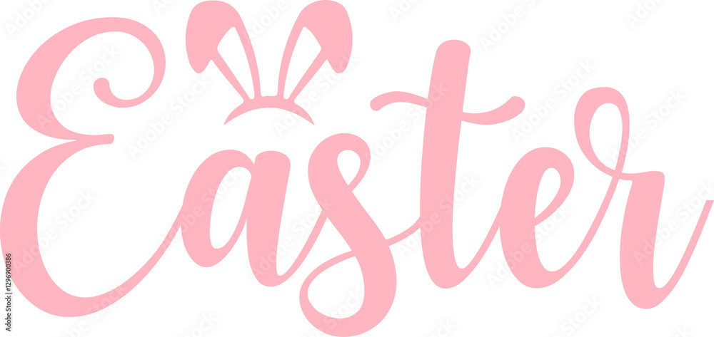 Easter typography clip art design on plain white transparent isolated background for card, shirt, hoodie, sweatshirt, apparel, tag, mug, icon, poster or badge Easter typography clip art design on plain white transparent isolated background for card, shirt, hoodie, sweatshirt, apparel, tag, mug, icon, poster or badge