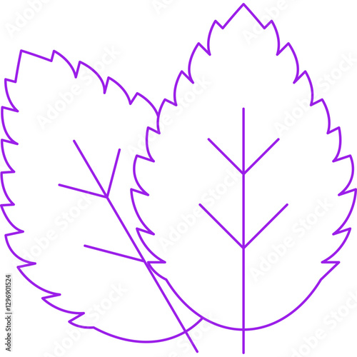 Spearmint single vector icon illustration