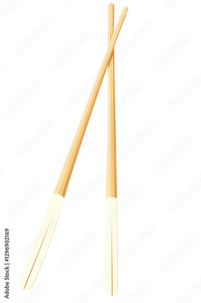 wooden chopsticks isolated on a transparent background wooden chopsticks isolated on a transparent background