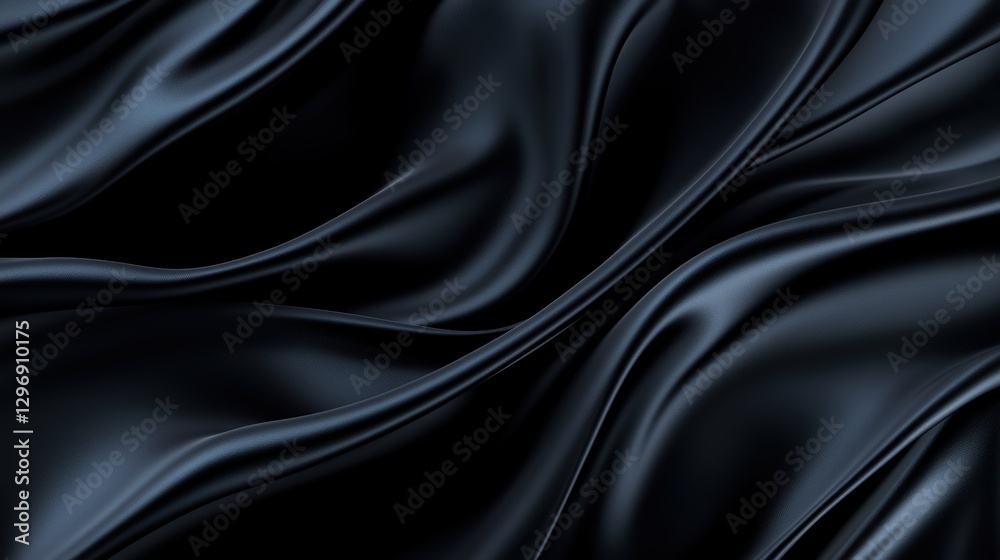 Obraz premium Minimalist dark navy background with subtle glowing edges, creating an elegant and professional aesthetic