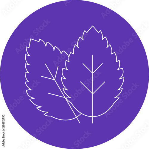 Spearmint single vector icon illustration