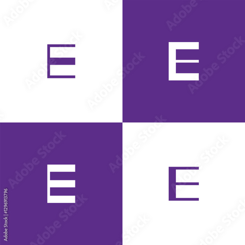Initial E Letter Linked Logo. Creative Letter E Modern Business Logo Vector Template. Initial E Logo Template Design

