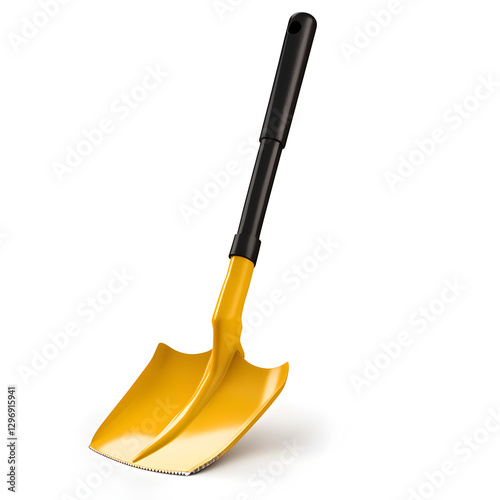 Heavy-Duty Shovel with Durable Metal Blade and Sturdy Wooden Handle for Digging and Construction Work