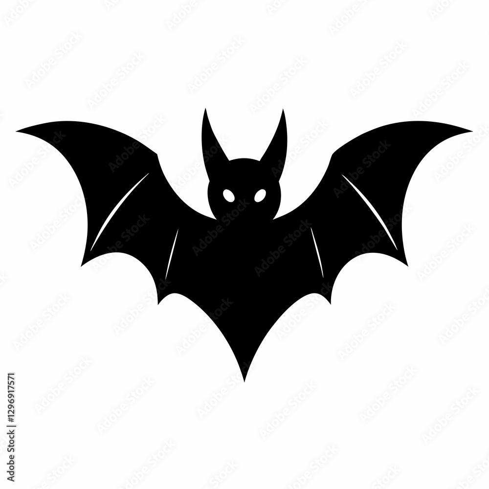 Obraz premium Bat Silhouette Vector Art Design