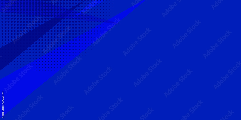 Obraz premium Gradient blue background divided by diagonal. overlap layer and geometric wave shapes. Futuristic technology digital abstract blue colorful design banner. Perfect design for headline and sale banner.
