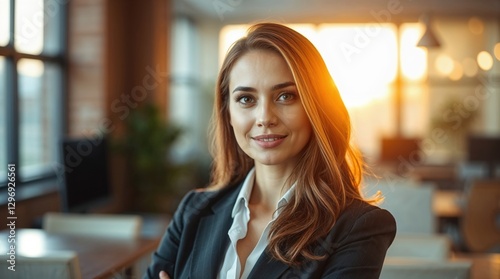 Wallpaper Mural Beautiful attractive woman in modern office business professional, successful female entrepreneur Torontodigital.ca