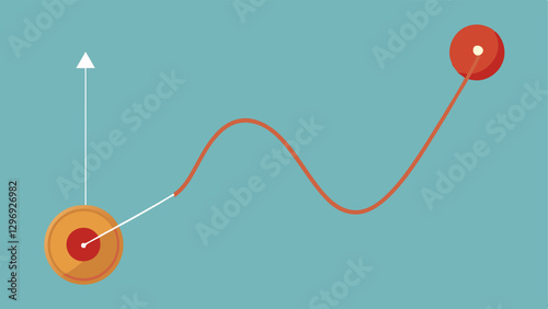 YoYo A yoyo going up and down illustrating how life events smiles and frowns cause it to move but it always comes back to being suspended at the same height representing the