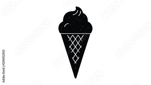 Ice Cream Cone with Two Scoops