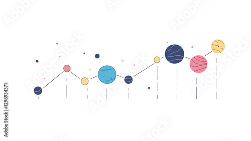 Visualizing Financial Growth and Profitability in the Corporate Landscape and Chart graph investment finance business currency datum economy stock growth diagram market Art & Illustration