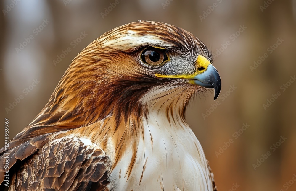 Majestic Hawk Portrait Captured in Natural Setting with Striking Features and Beautifully Detailed Plumage Showcasing the Beauty of Wildlife Majestic Hawk Portrait Captured in Natural Setting with Striking Features and Beautifully Detailed Plumage Showcasing the Beauty of Wildlife