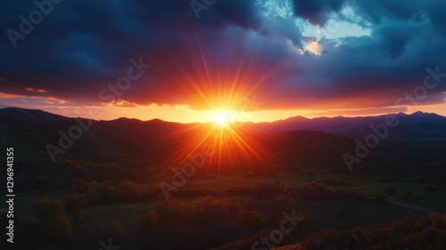 Mountain Range Sunset