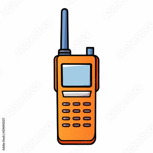 mobile phone isolated on white