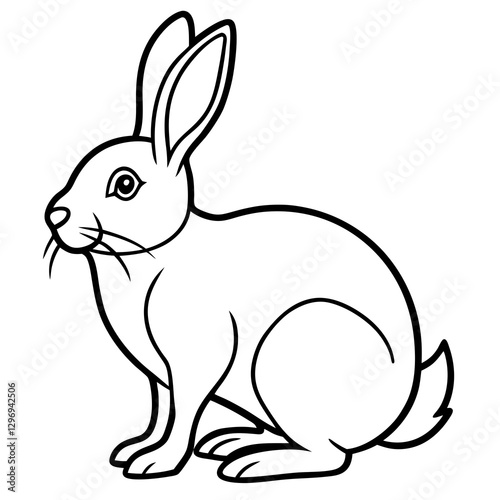 Elegant Rabbit Vector Illustration