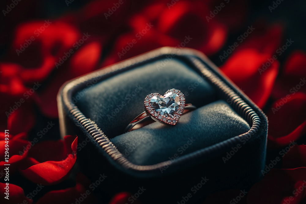 An elegant diamond ring with intricate detailing generative AI image An elegant diamond ring with intricate detailing generative AI image