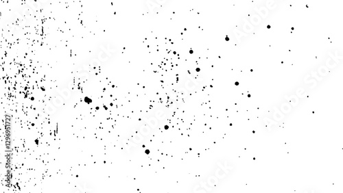 Abstract black dot texture white background. Grunge dots and points texture background. Abstract graphic illustration with transparent white background