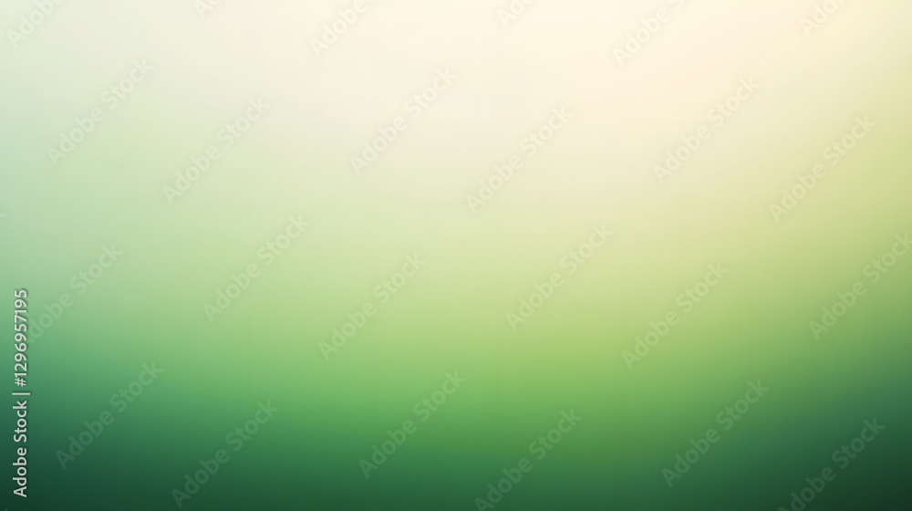 Fototapeta premium Green Gradient Background: A soft, tranquil green gradient fades into a bright white, creating a serene and minimalist backdrop. perfect for websites, presentations, and social media.