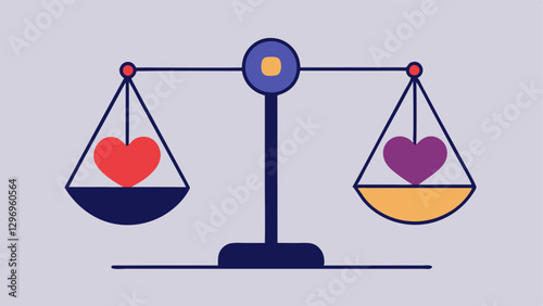 Weight Scales A scale with different stereotype labels on one side and a persons heart on the other depicting the burden of stereotypes influencing selfworth and identity.