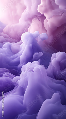 A background of purple and pink clouds with an explosion effect
