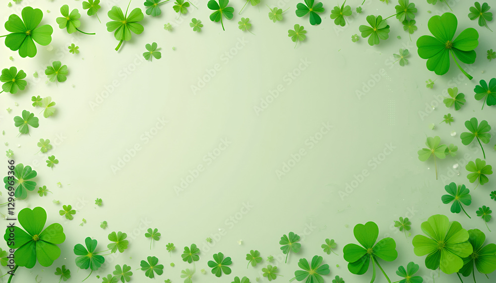Clover Leaves Background with Copy Space – Lush Green St. Patrick’s Day Backdrop Clover Leaves Background with Copy Space – Lush Green St. Patrick’s Day Backdrop