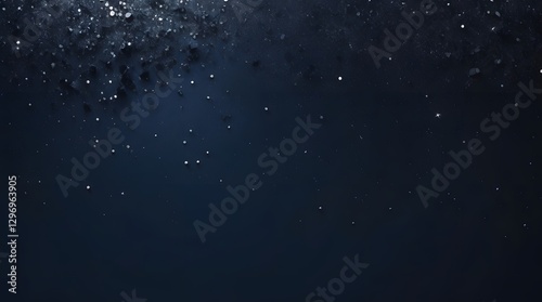 dark blue sparkling particle abstract, twisted textured with bright and glow. backgrounds for web banner, ads, poster, presentations, concept, templates and copy space
