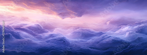A background of purple and pink clouds with an explosion effect
