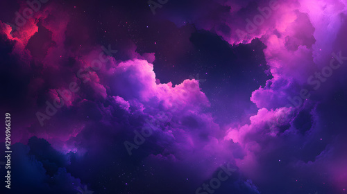 A background of purple and pink clouds with an explosion effect
