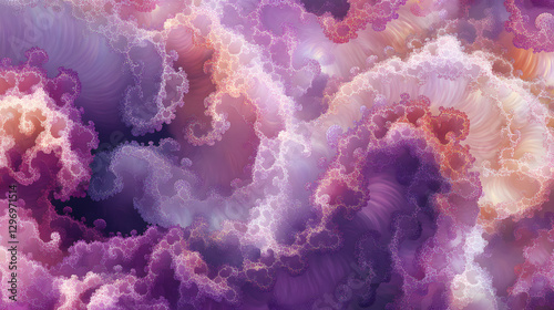 A background of purple and pink clouds with an explosion effect

