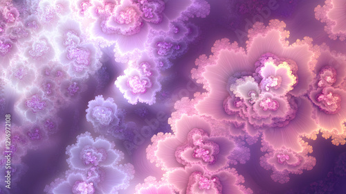 A background of purple and pink clouds with an explosion effect
