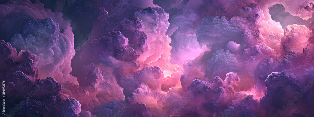 Fototapeta premium A background of purple and pink clouds with an explosion effect 