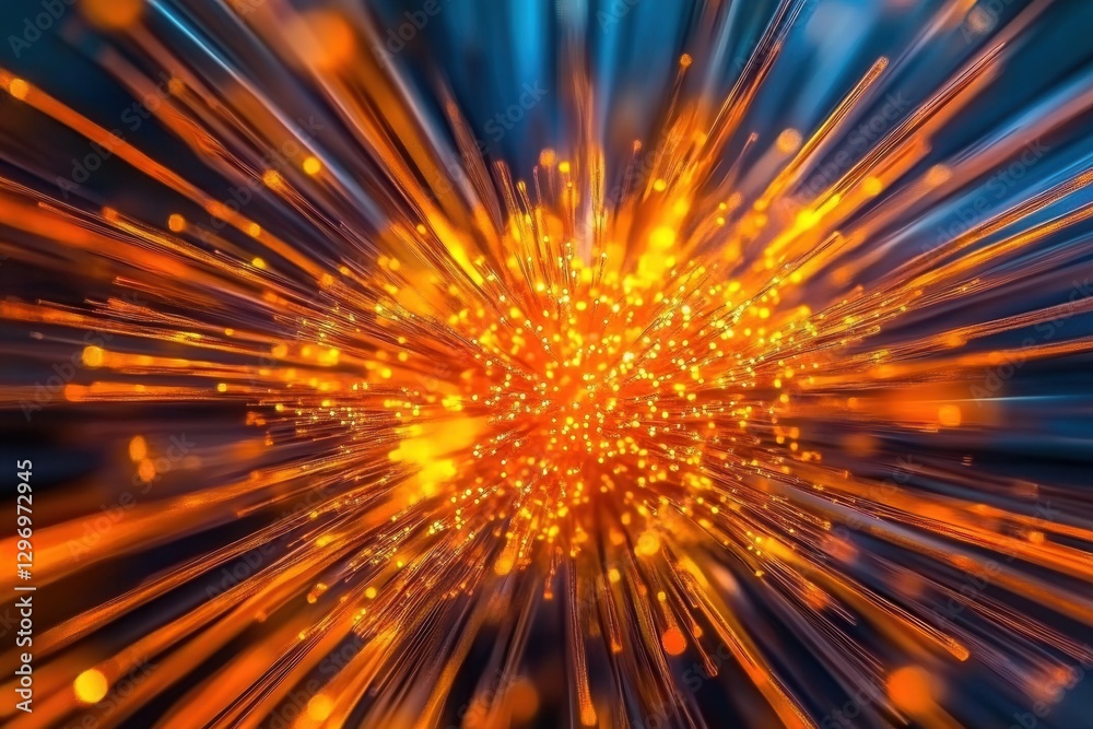 Abstract Orange And Blue Light Burst Backgrounds Design elements and Visual Effects in a modern art Abstract Orange And Blue Light Burst Backgrounds Design elements and Visual Effects in a modern art
