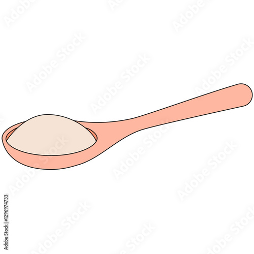 spoon with food