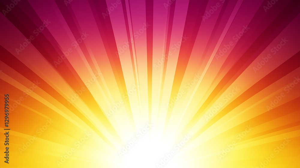Radiant Burst of Color - Abstract Graphic Design