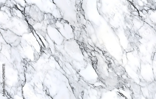 Abstract white and grey marble seamless texture background with subtle veining