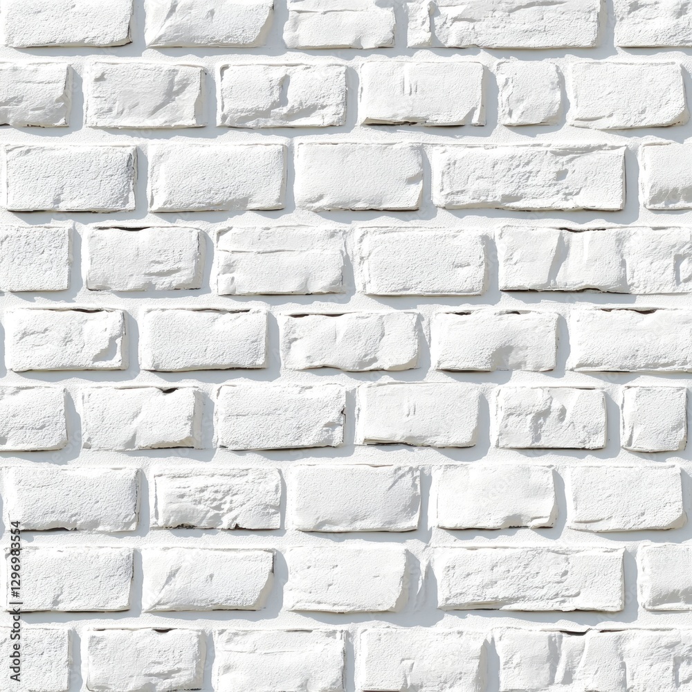 Fototapeta premium White brick wall background texture