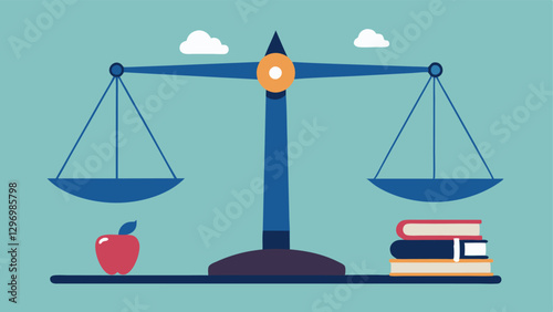 Scale of Choices A scale tipping heavily toward Student Debt on one side while the other side labeled Dreams Goals struggles to keep up symbolizing the compromise between