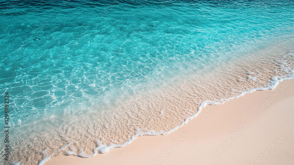Aerial view of crystal clear sea waters meeting beautiful sandy beach with bright daylight reflections symbolizing purity serenity tranquility natural beauty and peaceful coastal paradise background
Aerial view of crystal clear sea waters meeting beautiful sandy beach with bright daylight reflections symbolizing purity serenity tranquility natural beauty and peaceful coastal paradise background